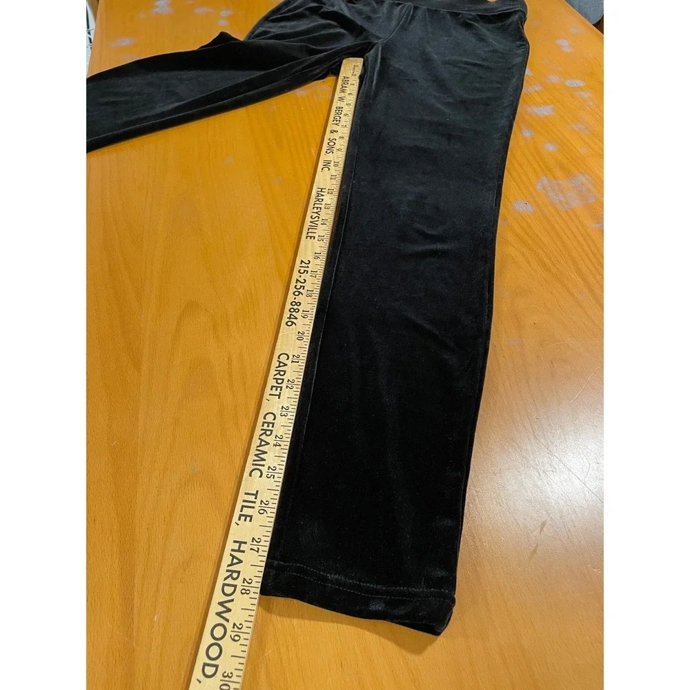 Soma Velvet Leggings Stretch Pull On‎ Comfort Black Pants S Lounge Yoga Casual - Picture 7 of 7